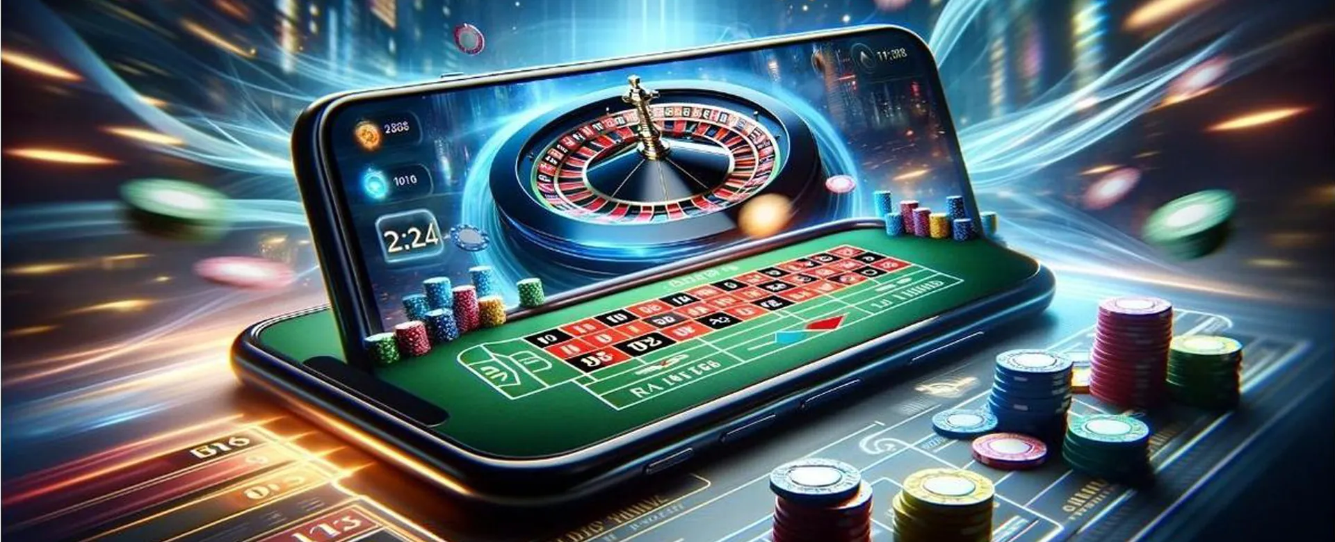 Luxurious poker table with cards and chips, ready for action at 8k8.com Register